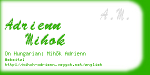 adrienn mihok business card